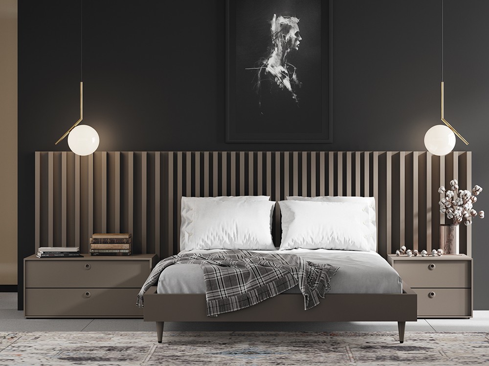 Dormitorio con cabecero Slat NoLimits Next jotajotape - 1