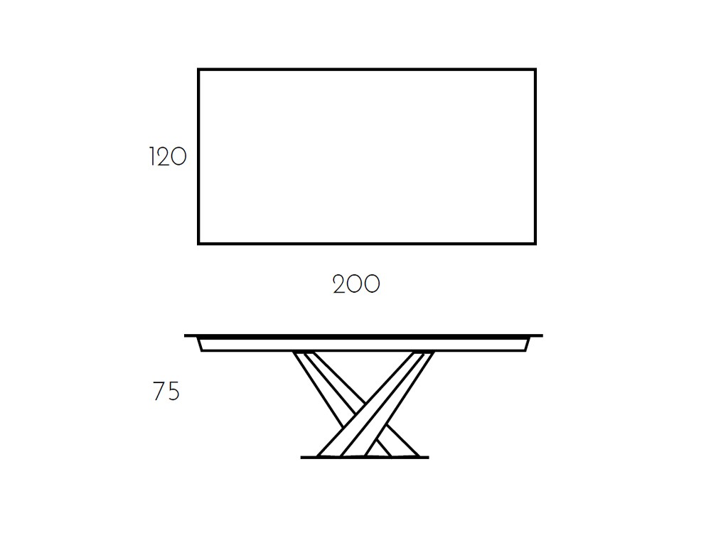 Mesa Fija Victory Porcelánico
