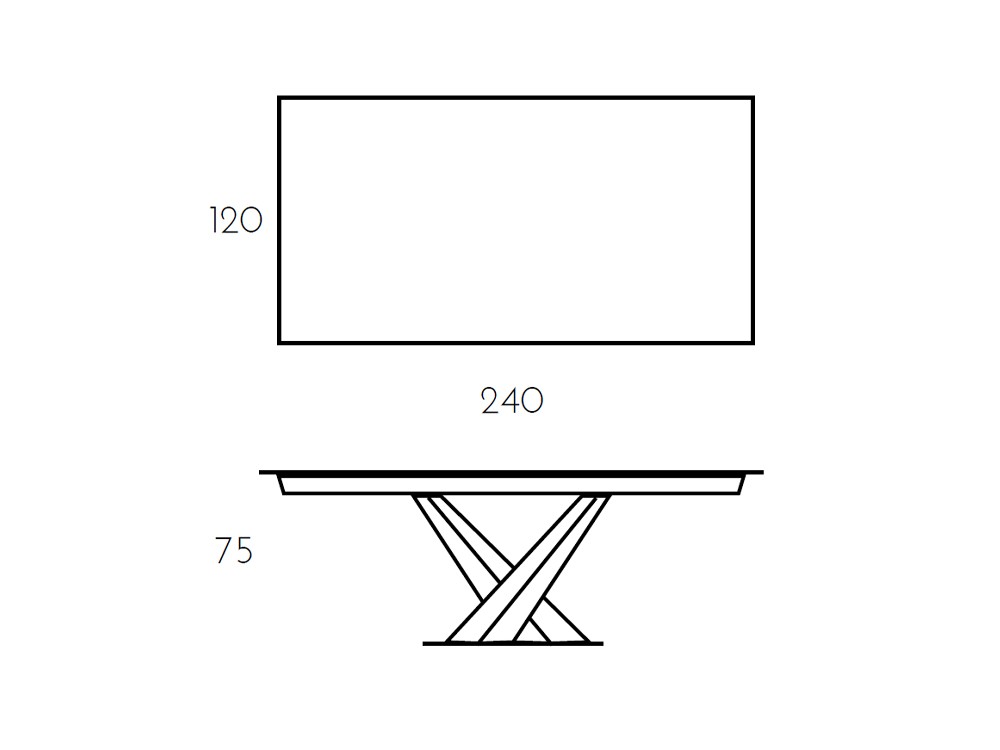 Mesa Fija Victory Porcelánico