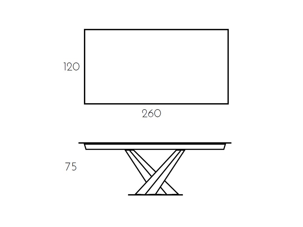 Mesa Fija Victory Porcelánico