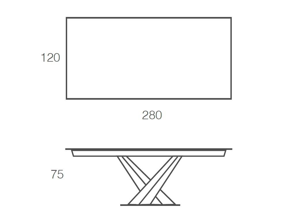 Mesa Fija Victory Porcelánico