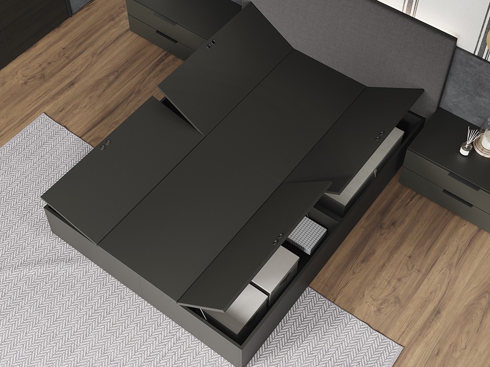 Dormitorio Due tapizado con base tatami NoLimits Next jotajotape - 5