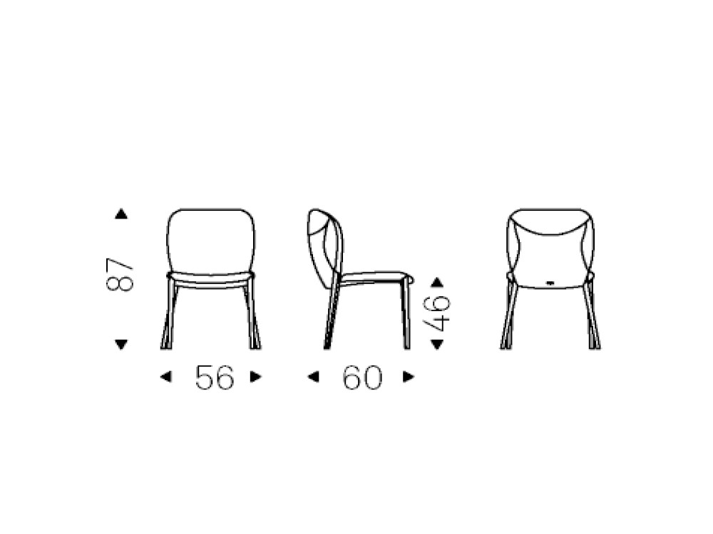 Silla totalmente Nancy de Cattelan Italia - 4