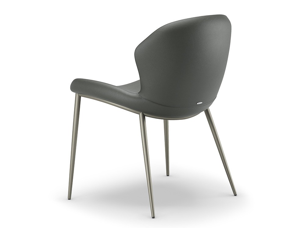 Silla Rachel ML tapizada en ecopiel de Cattelan Italia - 4