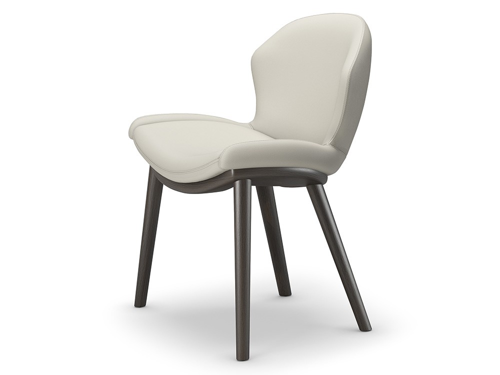 Silla de comedor Rachel Wood tapizada en ecopiel de Cattelan - 2