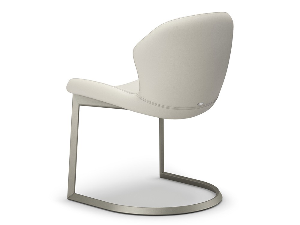 Silla Rachel Cantilever tapizada en ecopiel de Cattelan Italia - 3