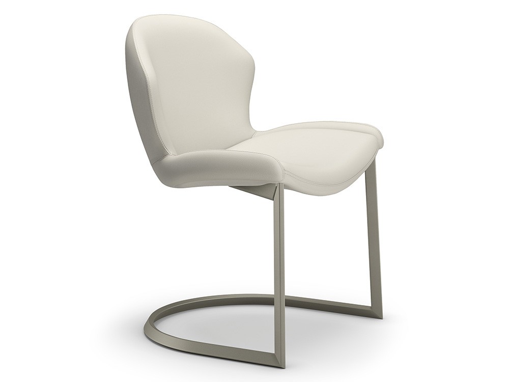 Silla Rachel Cantilever tapizada en ecopiel de Cattelan Italia - 7