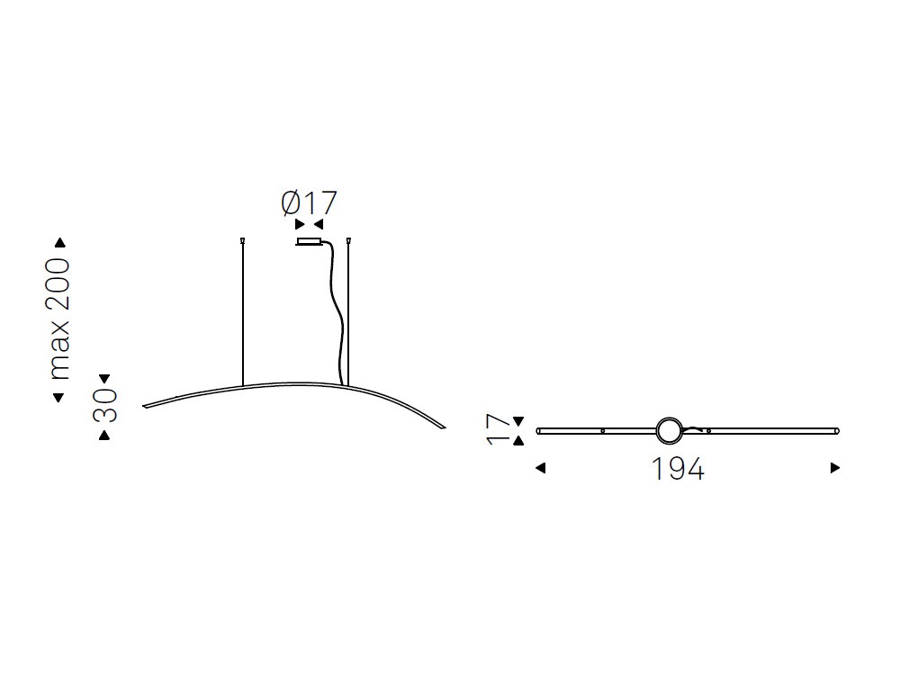 Lámpara de techo Katana Magnum de Cattelan Italia - 4