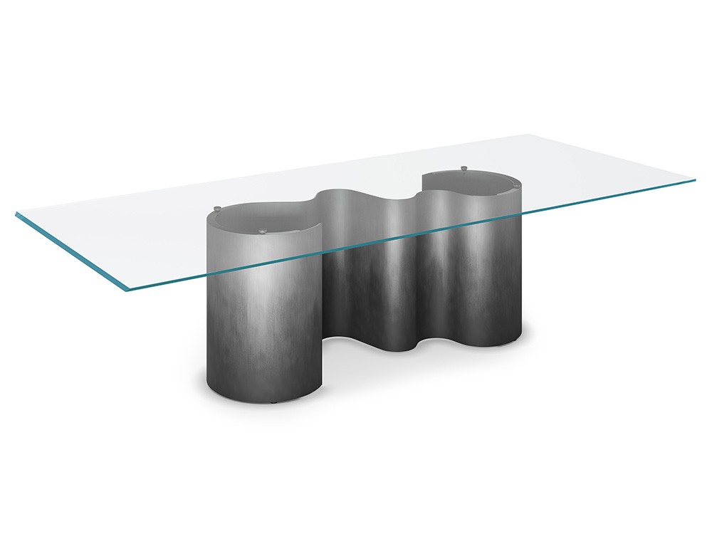 Mesa fija de comedor Papel Glass de Cattelan Italia - 4