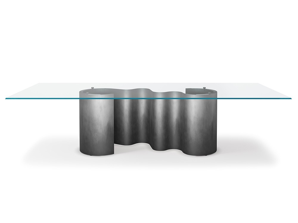 Mesa fija de comedor Papel Glass de Cattelan Italia - 5