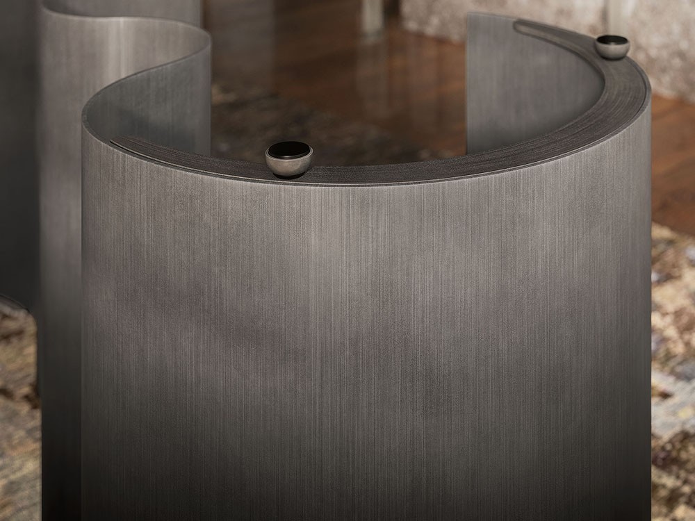 Mesa fija de comedor Papel Glass de Cattelan Italia - 2