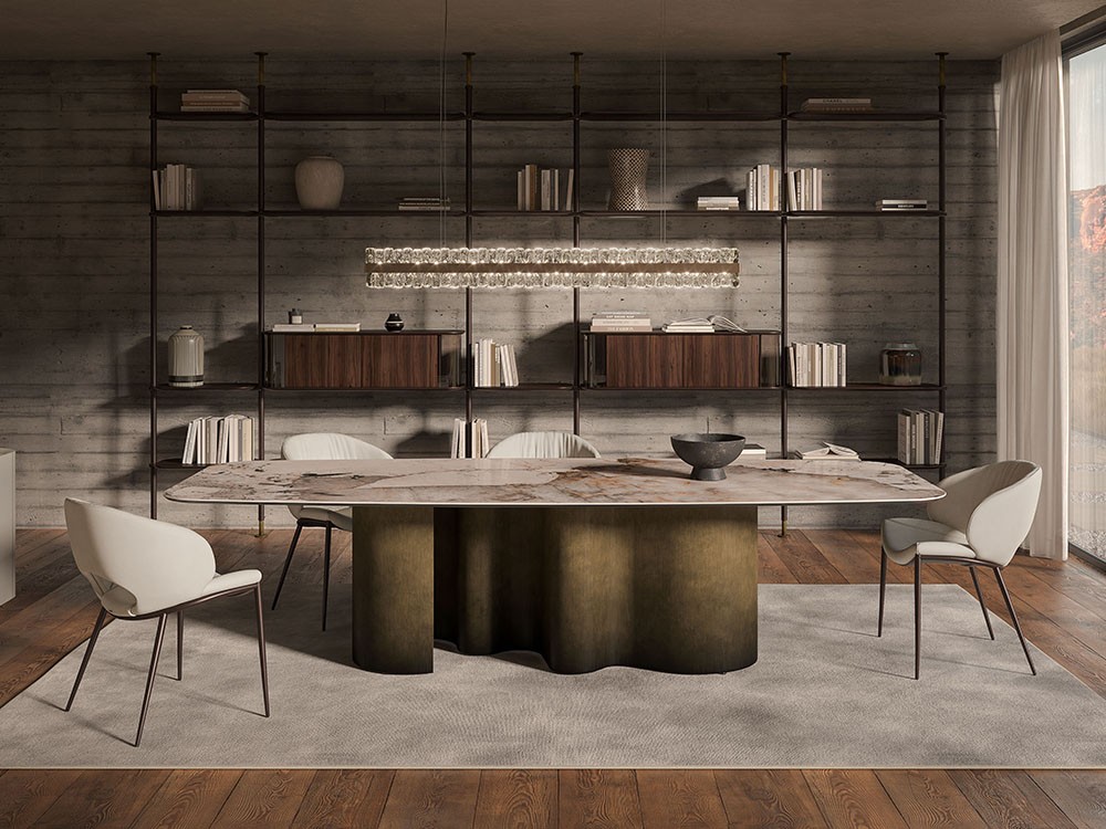 Mesa fija de comedor Papel Keramik de Cattelan Italia - 1