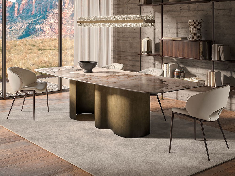 Mesa fija de comedor Papel Keramik de Cattelan Italia - 2