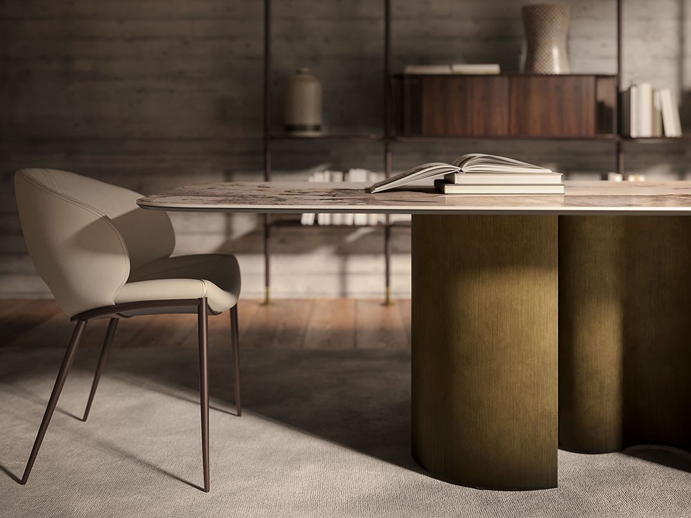 Mesa fija de comedor Papel Keramik de Cattelan Italia - 6