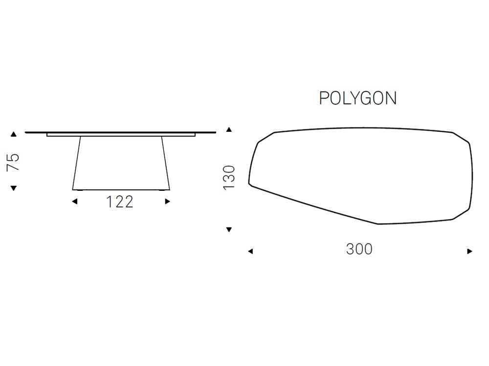 Mesa fija de comedor Napoleon Keramik con base y sobre cerámico de Cattelan Italia - 12