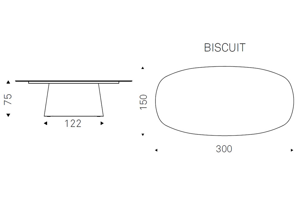 Mesa fija de comedor Napoleon Keramik con base y sobre cerámico de Cattelan Italia - 14