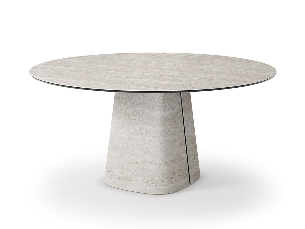 Mesa redonda de comedor Rado Keramik de Cattelan Italia - 3