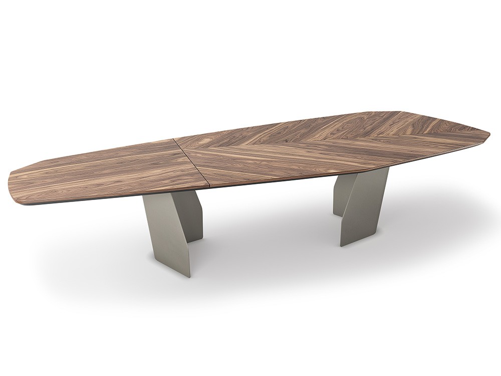Mesa fija de comedor Senator Wood con sobre de madera de Cattelan Italia - 4