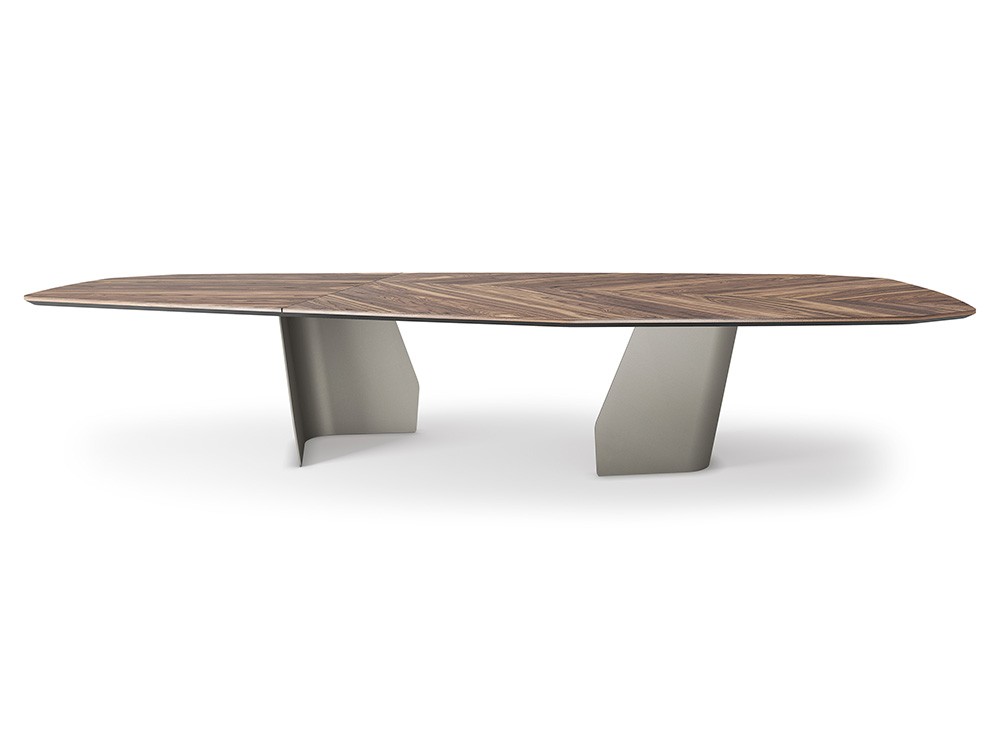 Mesa fija de comedor Senator Wood con sobre de madera de Cattelan Italia - 3
