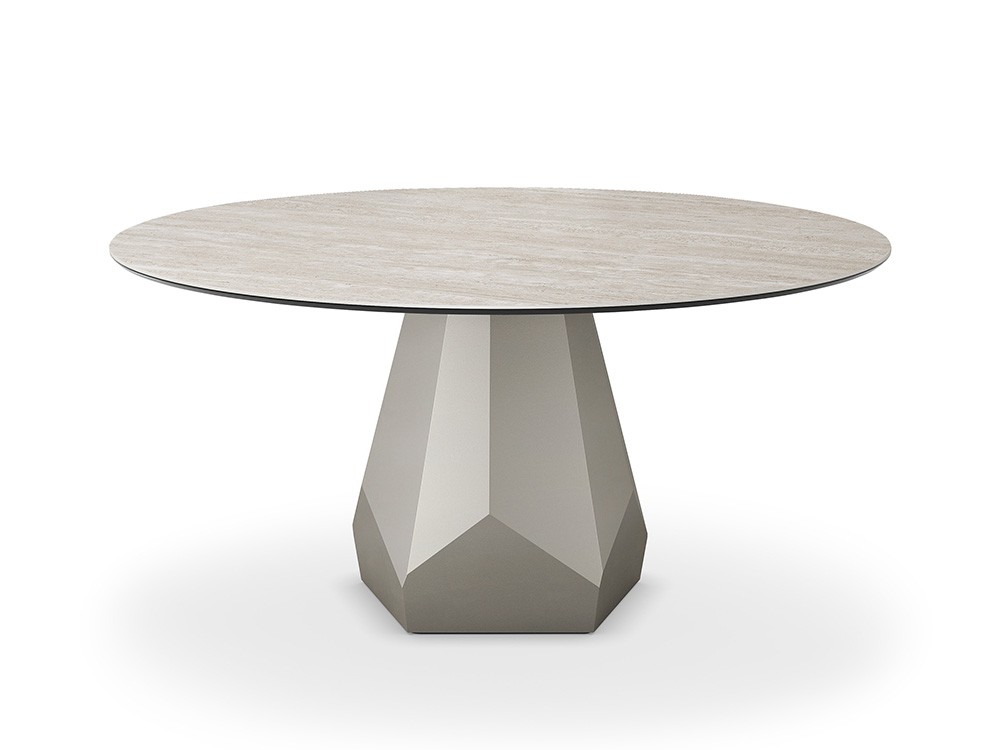 Mesa Zermatt Keramik redonda u ovalada de Cattelan Italia - 3