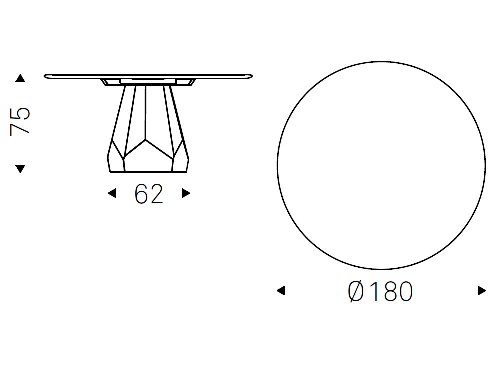 Mesa redonda Zermatt Wood de Cattelan Italia - 5