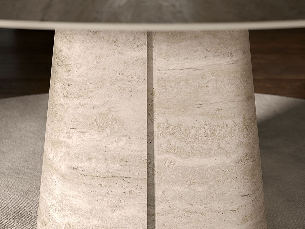 Mesa redonda Rado Wood Round de Cattelan Italia - 3