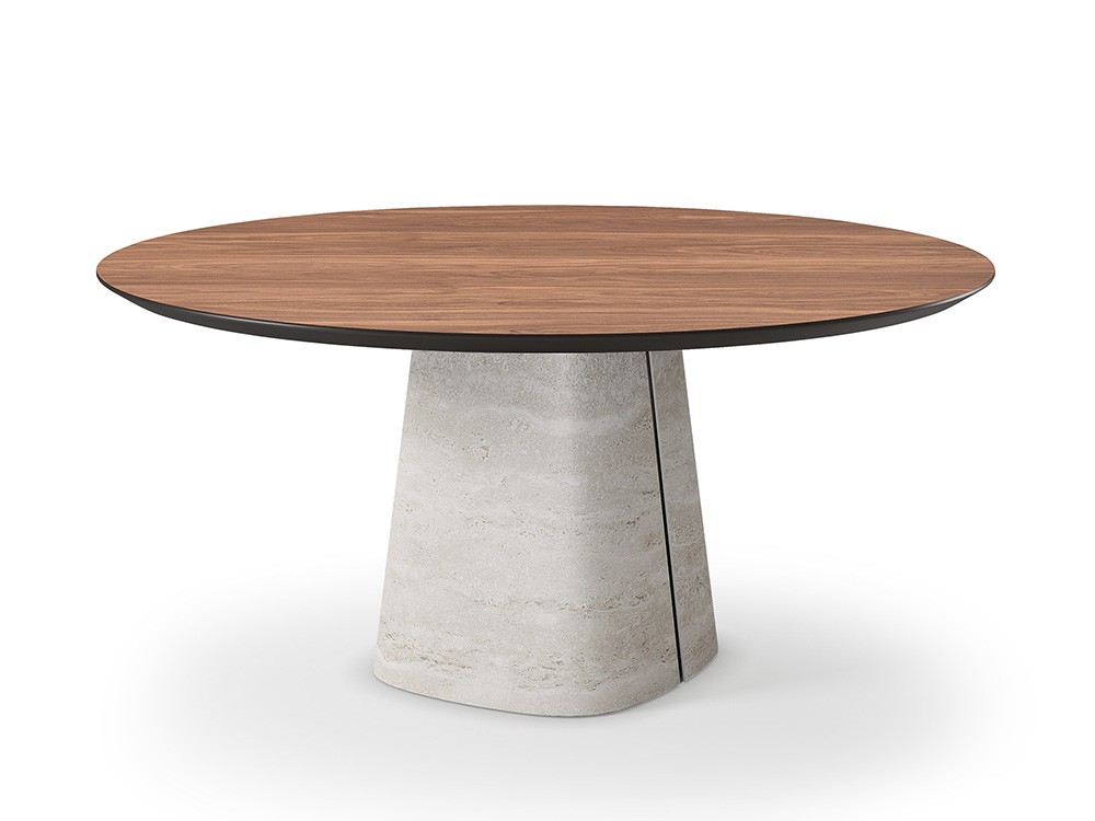 Mesa redonda Rado Wood Round de Cattelan Italia - 1