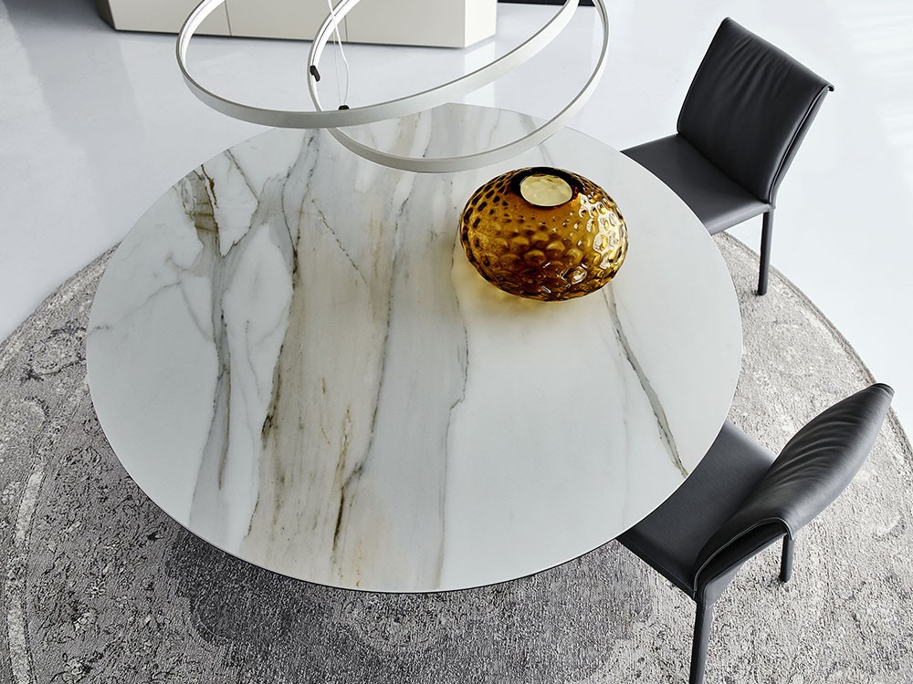 Mesa redonda u ovalada Yoda Keramik de Cattelan Italia - 3