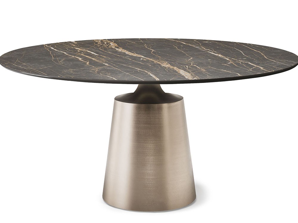 Mesa redonda u ovalada Yoda Keramik de Cattelan Italia - 6