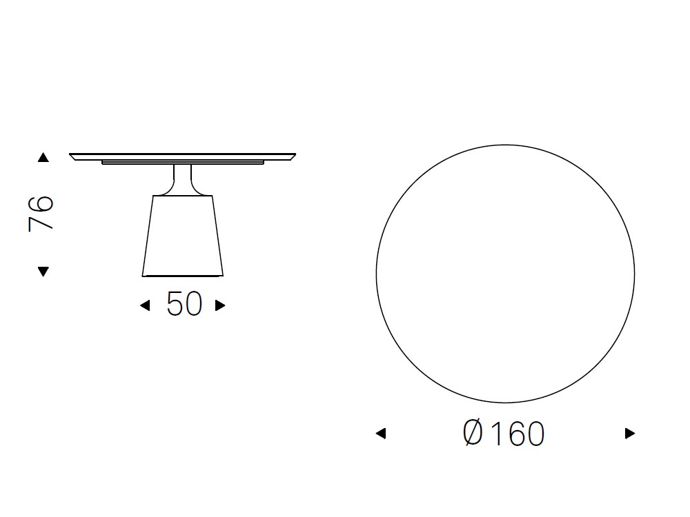 Mesa de comedor redonda Yoda Wood de Cattelan Italia - 6
