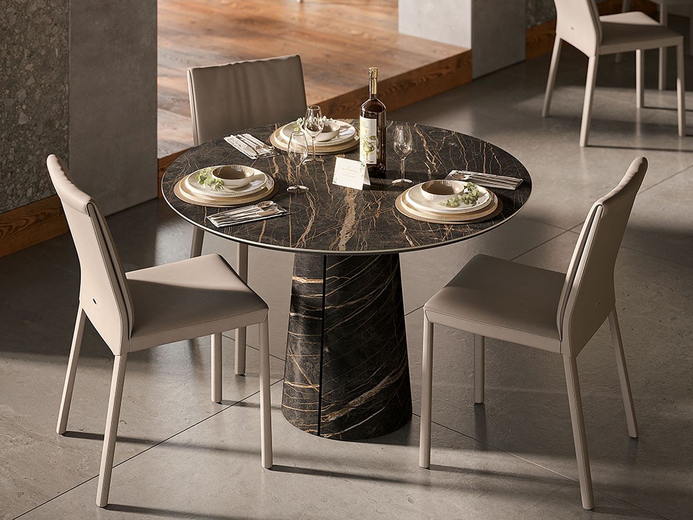 Mesa redonda Cuba Keramik Bistrot de Cattelan Italia - 1