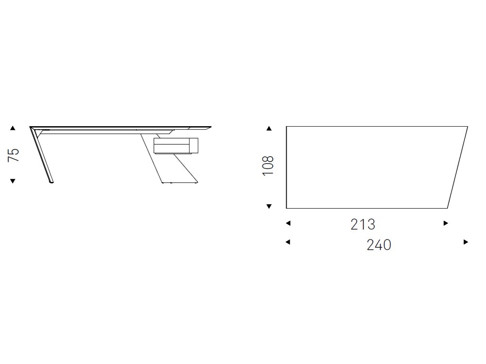 Escritorio Nasdaq Keramik de Cattelan Italia - 7