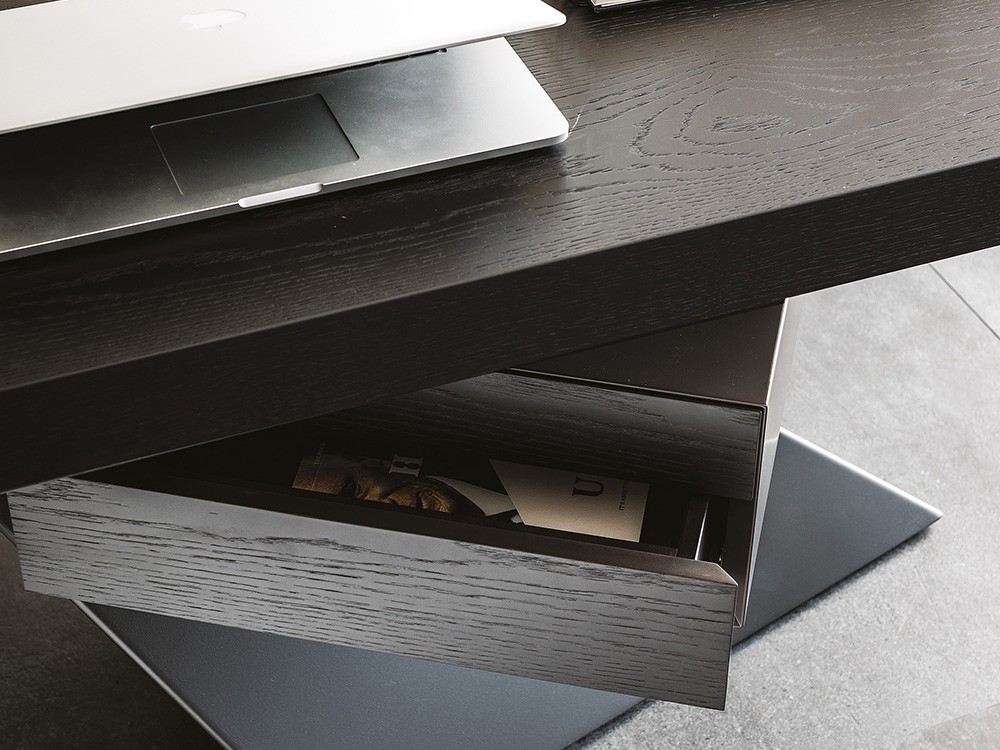 Escritorio Nasdaq de chapa natural Cattelan Italia - 8