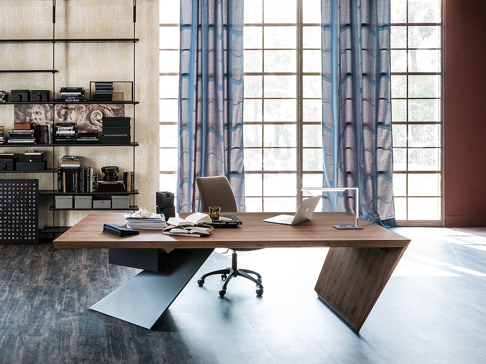 Escritorio Nasdaq de chapa natural Cattelan Italia - 2