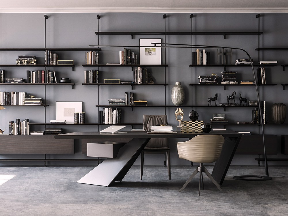 Escritorio Nasdaq de chapa natural Cattelan Italia - 3