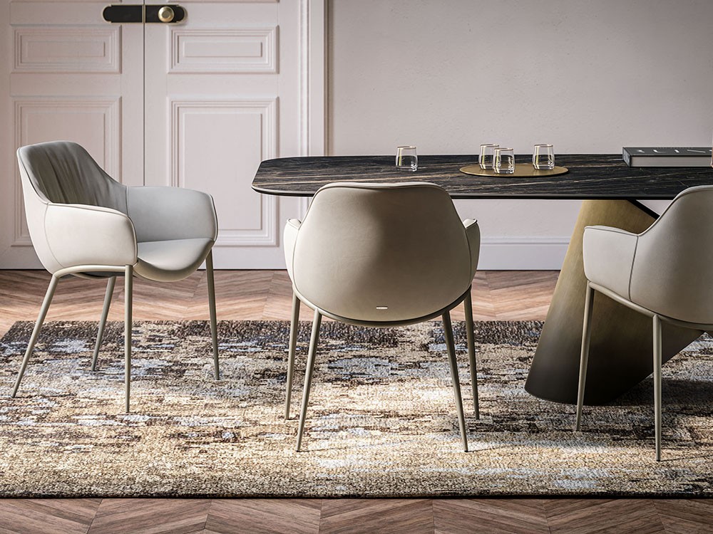 Silla Scarlett ML tapizada en ecopiel de Cattelan Italia - 2