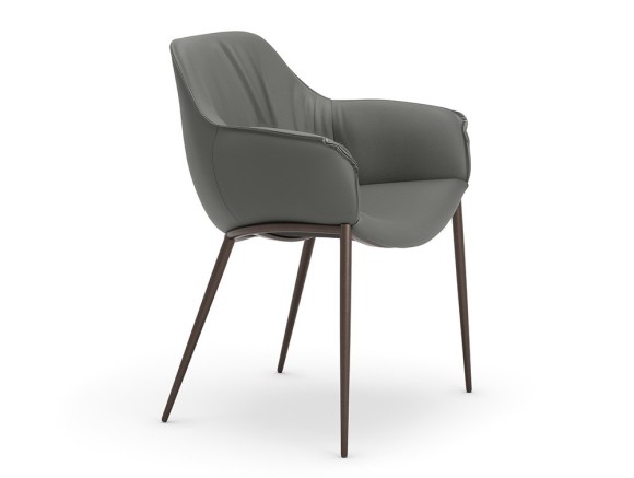 Silla Scarlett ML tapizada en ecopiel de Cattelan Italia - 1