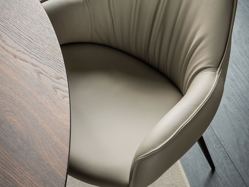 Silla Scarlett ML tapizada en ecopiel de Cattelan Italia - 4