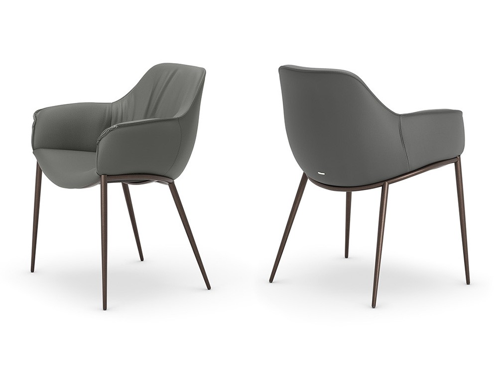 Silla Scarlett ML tapizada en ecopiel de Cattelan Italia - 6