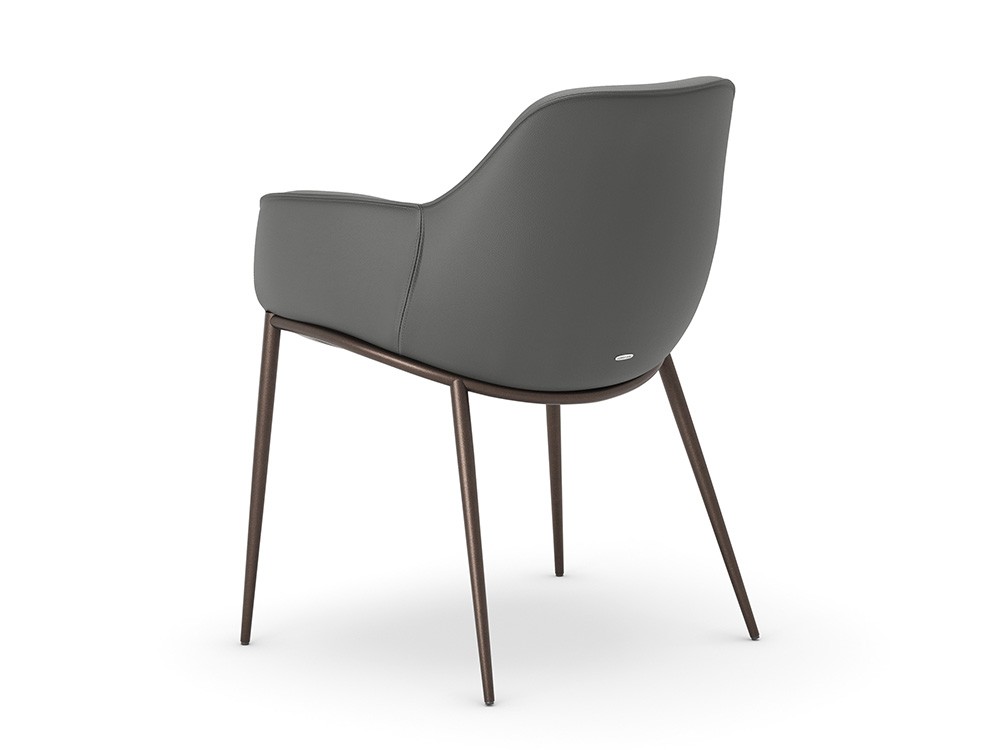 Silla Scarlett ML tapizada en ecopiel de Cattelan Italia - 7