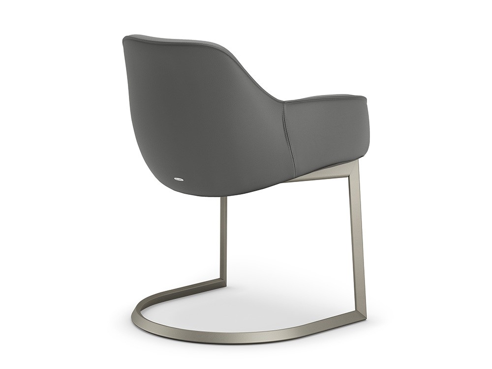 Silla Scarlett Cantilever tapizada en ecopiel de Cattelan Italia - 2