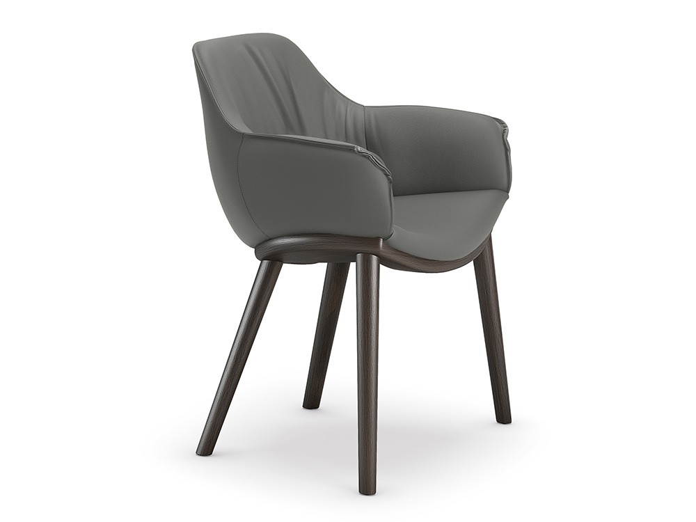 Silla Scarlett Wood tapizada de Cattelan Italia - 1