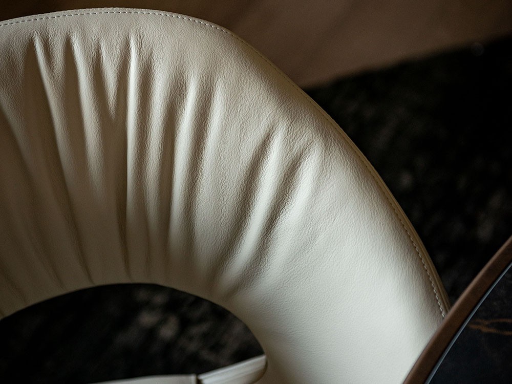 Silla Dafne tapizada en ecopiel de Cattelan Italia - 4