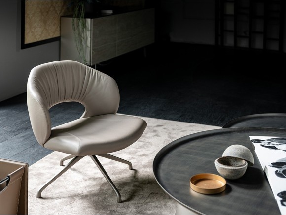 Sillón giratorio Miranda Lounge de Cattelan Italia - 2