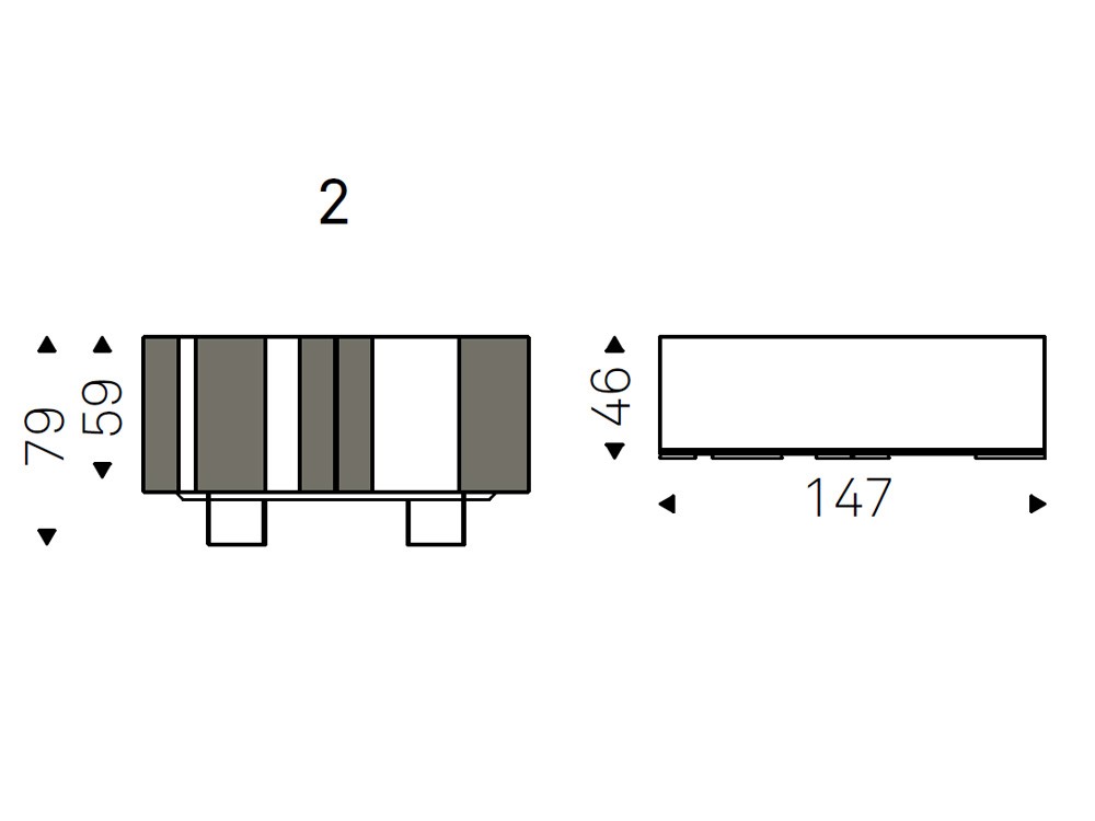 Aparador bajo Amsterdam Keramik de Cattelan Italia - 6
