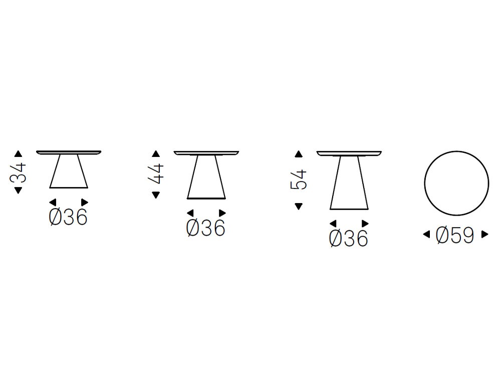 Mesa auxiliar Albert Keramik de Cattelan Italia - 5