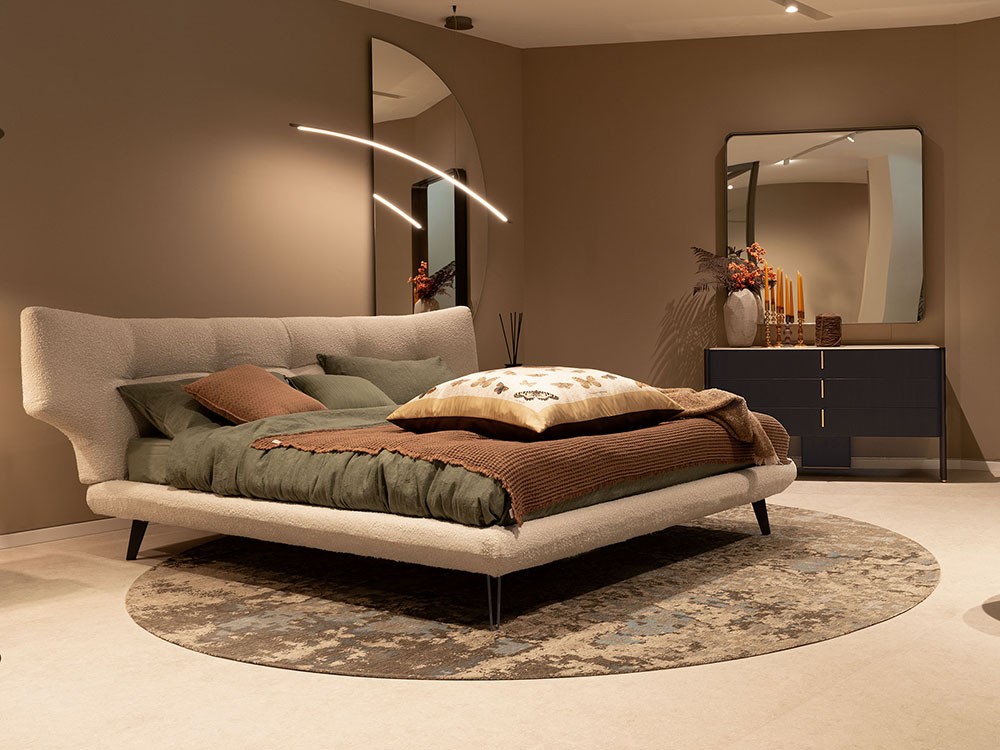 Cama tapizada bouclé Thomas de Cattelan Italia- 6