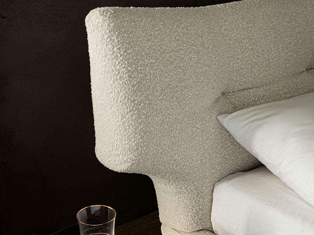 Cama tapizada bouclé Thomas de Cattelan Italia- 5