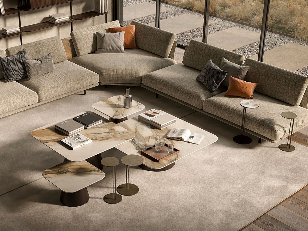 Mesa de centro Albert Keramik Square de Cattelan Italia - 3