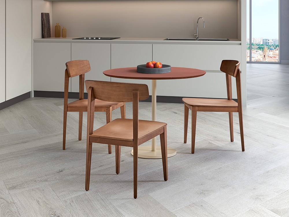 Silla Cala de madera de madera de haya Doos - 2